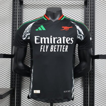 Arsenal Away Black Jersey 2024/2025 (Player Version)