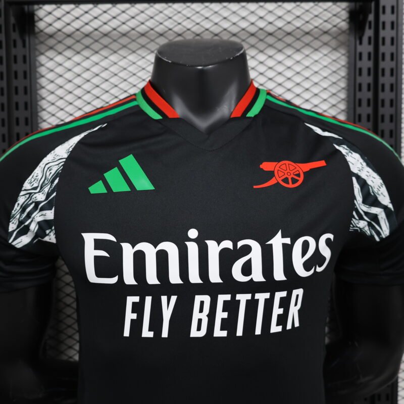 Arsenal Away Black Jersey 2024/2025 (Player Version) - Image 4