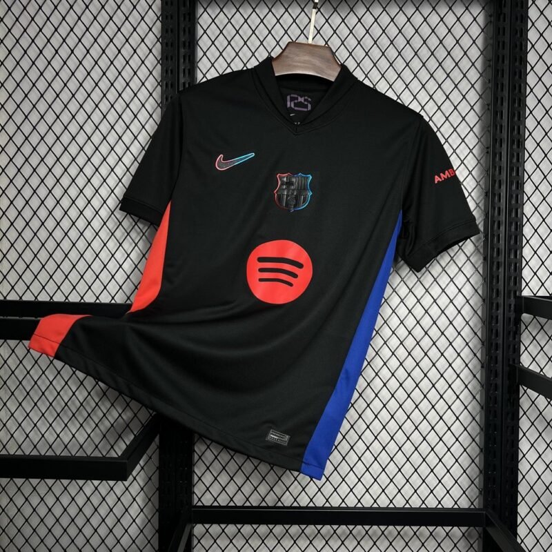 Barcelona Away Black Jersey 2024/2025 (Fan Version) - Image 6