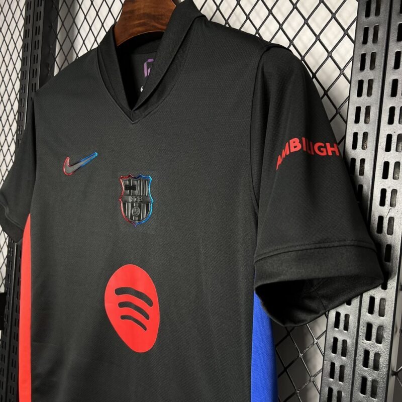 Barcelona Away Black Jersey 2024/2025 (Fan Version) - Image 2