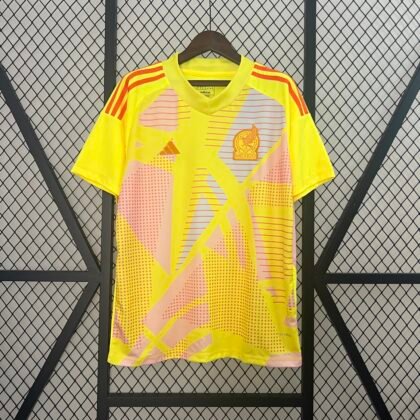 Mexico Yellow Goal Keeper Jersey 2024 (Fan Version)