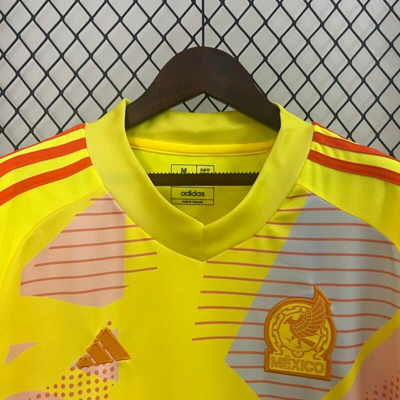 Mexico Yellow Goal Keeper Jersey 2024 (Fan Version) - Image 7
