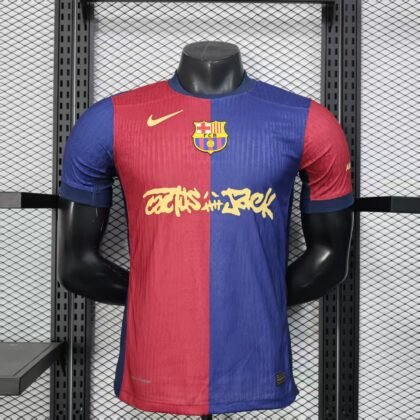 Barcelona Home Jersey x Travis Scott Cactus Jack Edition 24/25 (Player Version)