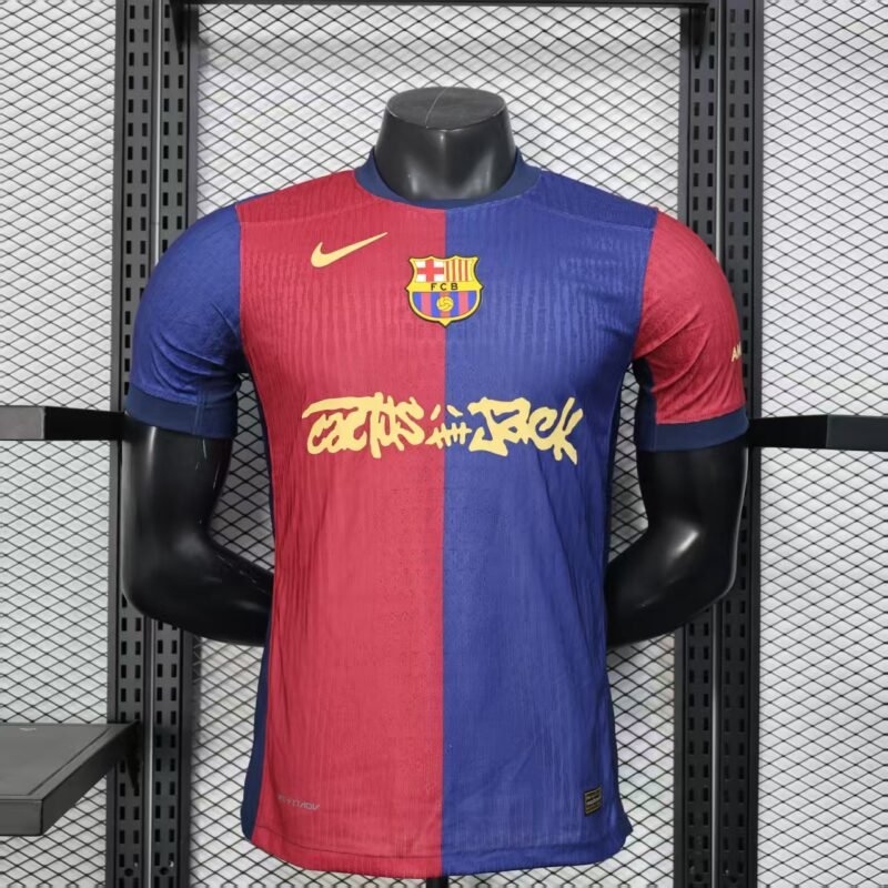 Barcelona Home Jersey x Travis Scott Cactus Jack Edition 24/25 (Player Version)