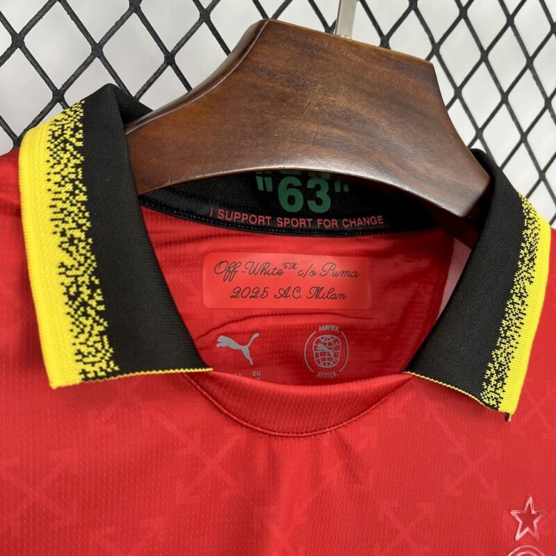 AC Milan x Off-White Red Green Special Edition 2024-2025 (Fan Version) - Image 4