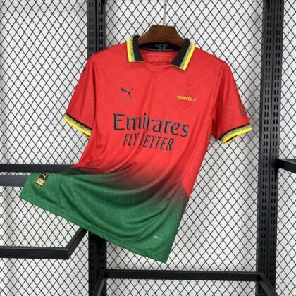 AC Milan x Off-White Red Green Special Edition 2024-2025 (Fan Version)