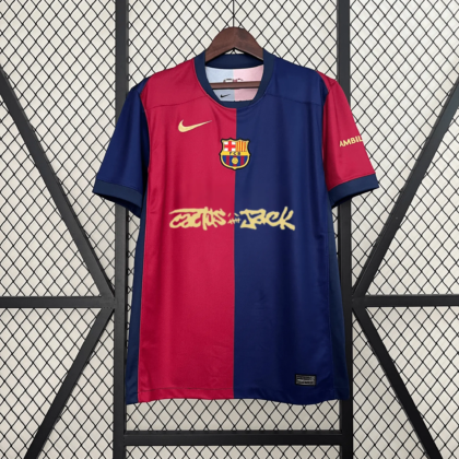 Barcelona Home Jersey x Travis Scott Cactus Jack Edition 24/25 (Fan Version)