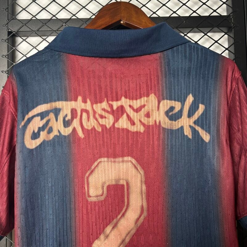 Barcelona Home Retro 2000/2001 Jersey x Travis Scott Cactus Jack Edition (Player Version) - Image 2